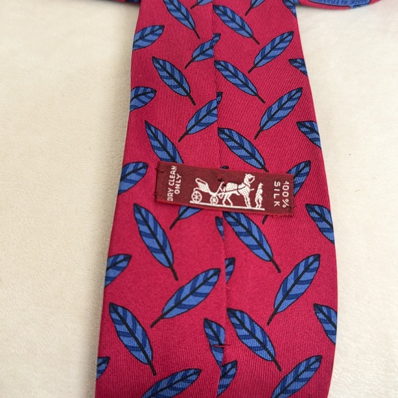 HERMES Tie "Indian Summer" Vintage Collectible . 80s - Picture 6 of 7
